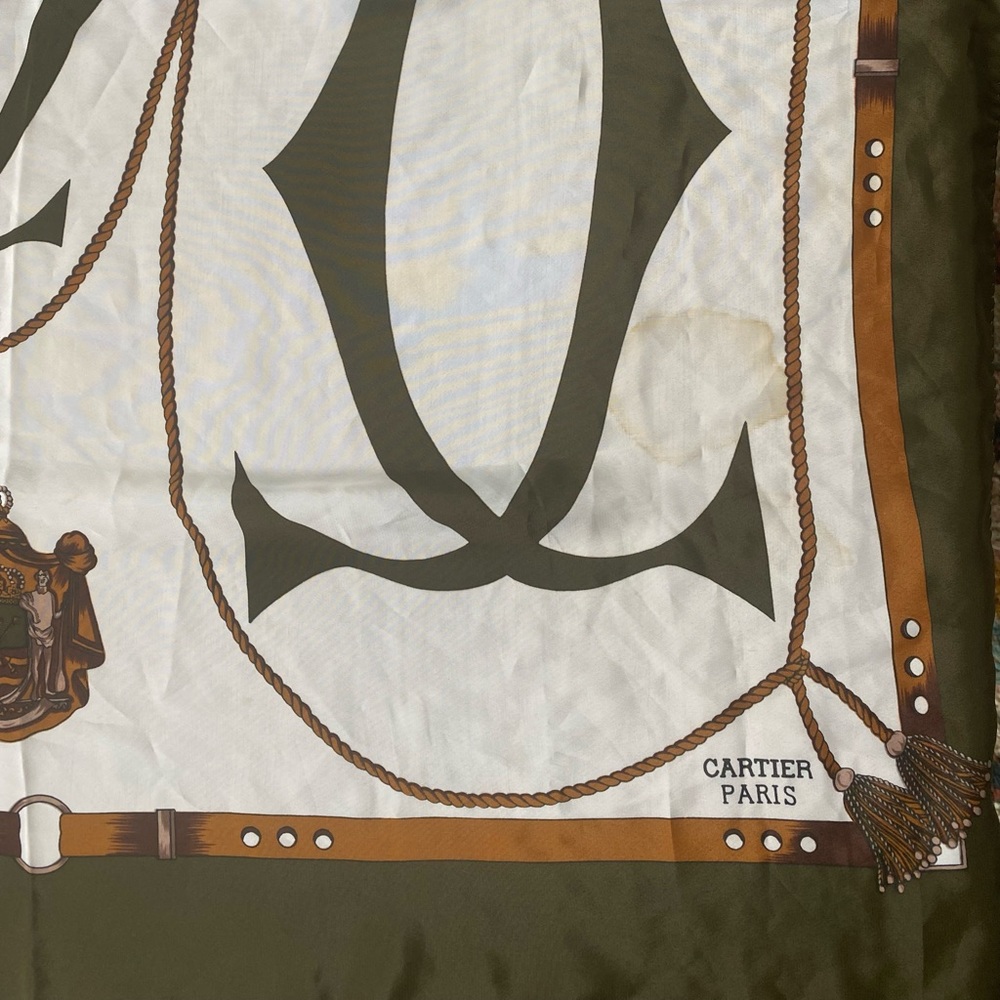 Cartier x Paris silk scarf